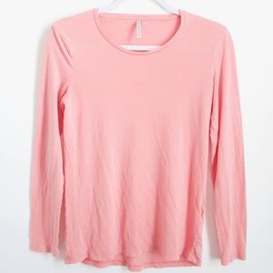 Banana Republic Coral Pink Long Sleeve Tee
